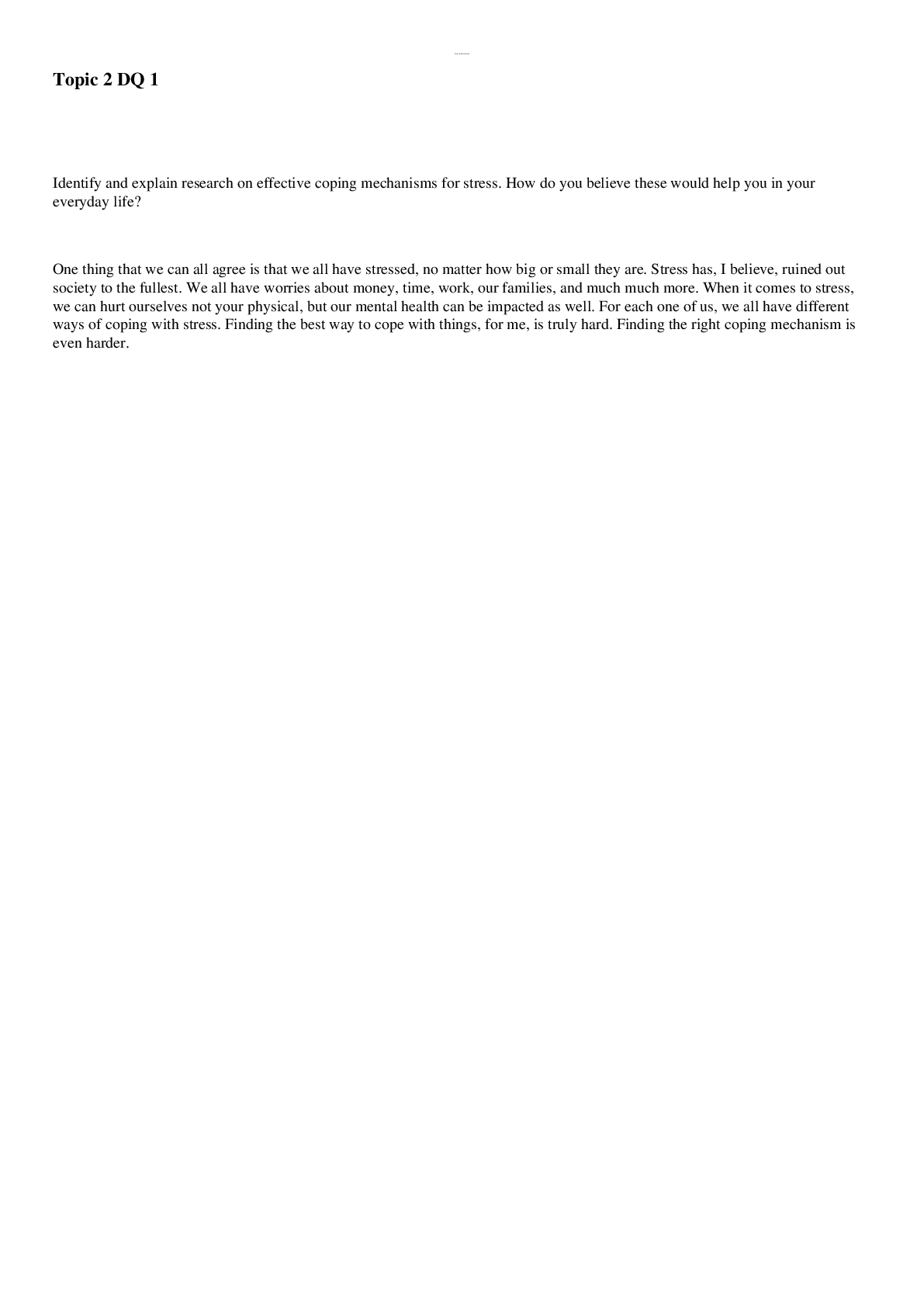 Preview image for PSY 255 Topic 2 DQ 1& 2